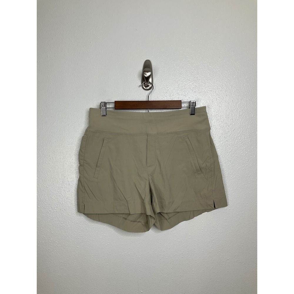 Athleta Trekkie North Shorts Womens 10 Khaki Tan Hiking‎ Outdoor Activewear